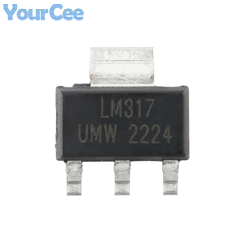 20pcs/5pcs LM317 LM317DCY LM317DCYR SOT-223 3-terminal Adjustable Voltage Regulator Chip SMD IC LM317T LM317LD LM317MDT