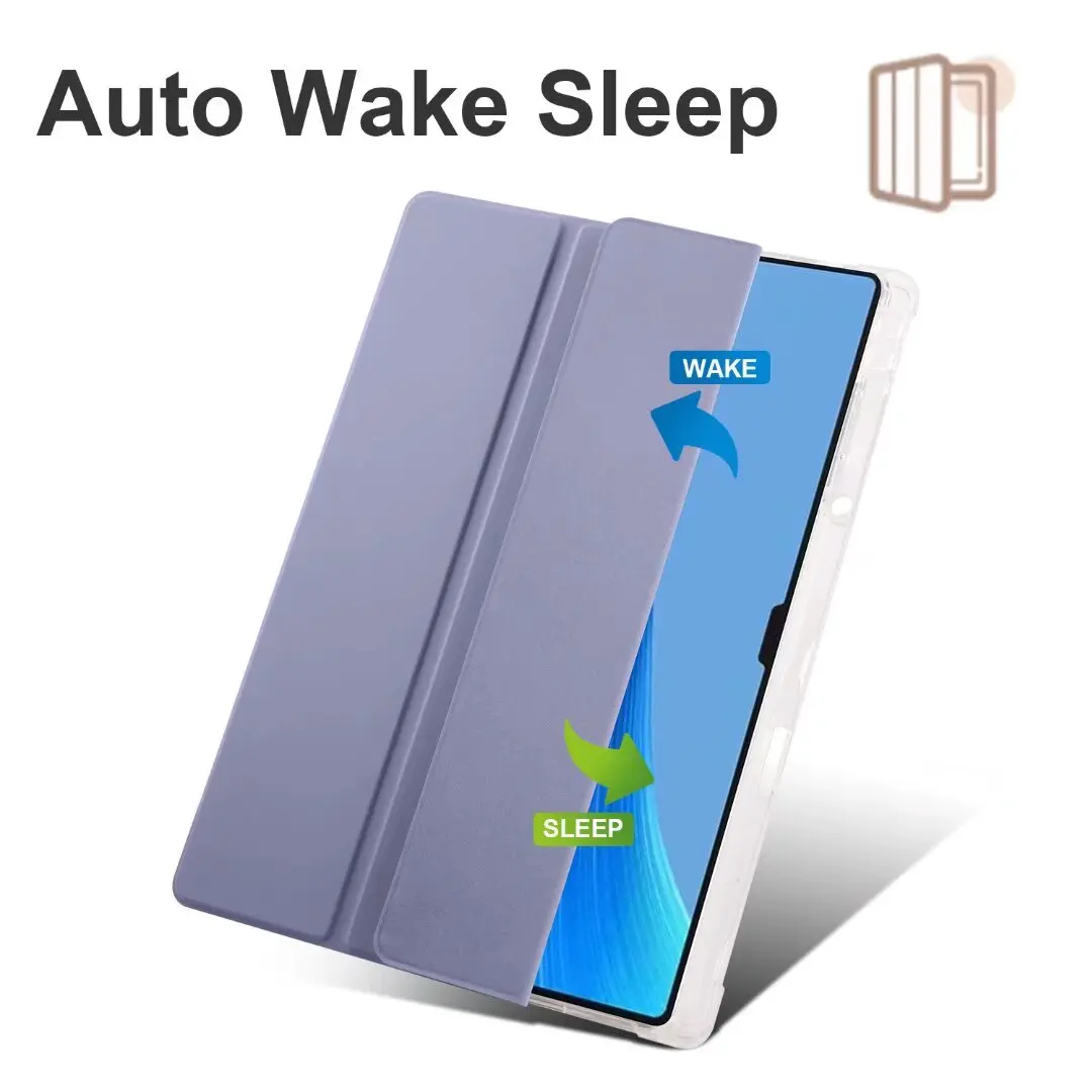 Funda para Honor MagicPad 2 con portalápices, soporte trasero de TPU plegable triple para Honor Magic Pad 2 Magicpad2, funda para tableta de 12,3 pulgadas - imagen 2