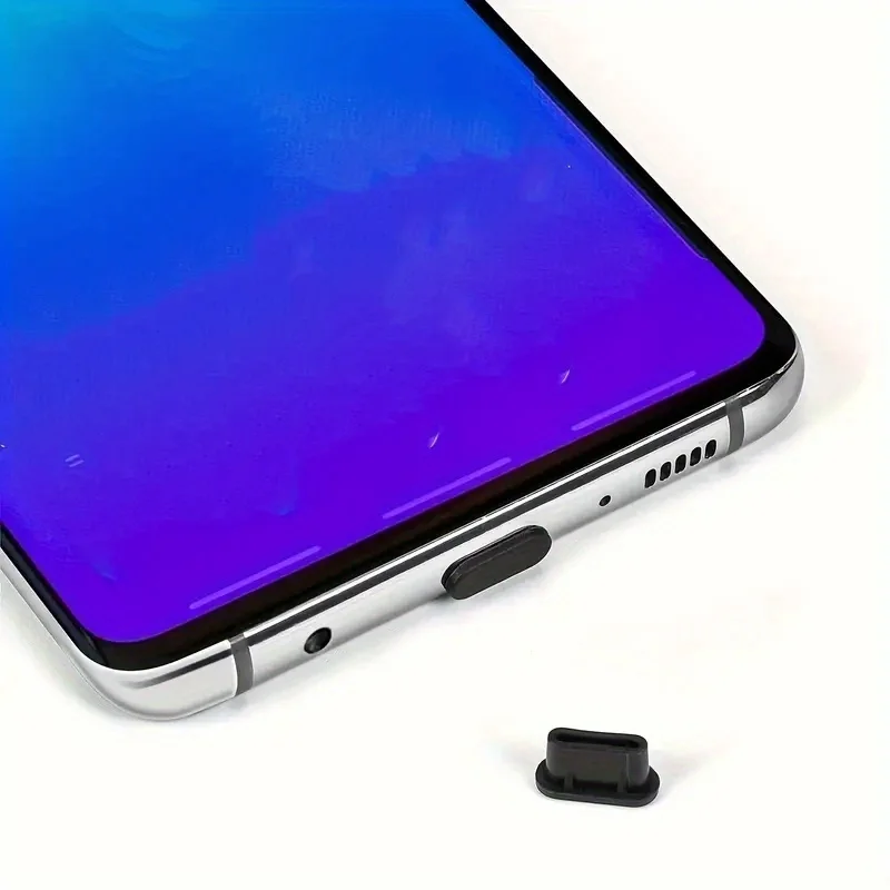 Tapones antipolvo de silicona para puertos de carga de teléfonos móviles tipo C, cubiertas protectoras duraderas, accesorios de mantenimiento de teléfonos - imagen 5