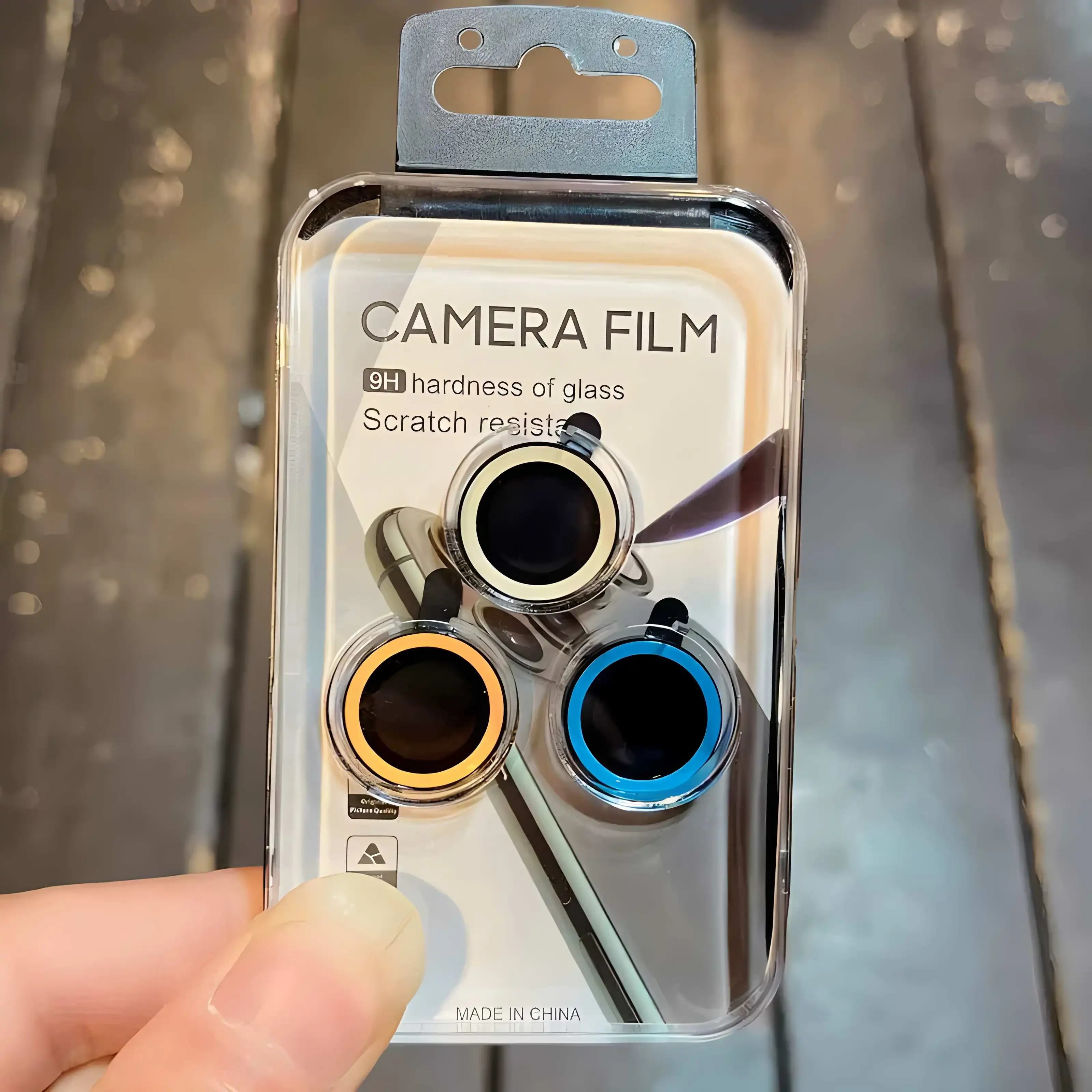 Lente protectora de cámara noctilucente para IPhone 15 16 Pro Max Protector de pantalla de lente de vidrio templado colorido para 16 15pro - imagen 5