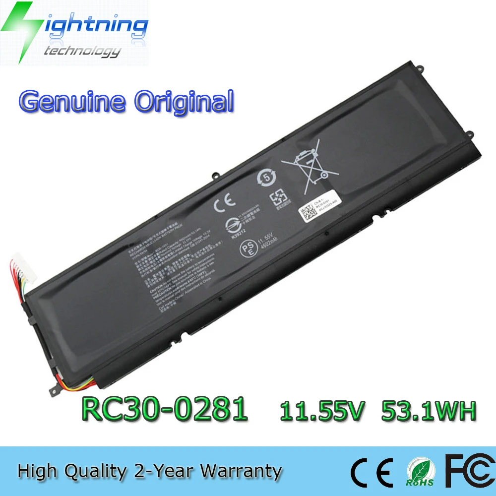 Nueva batería Original y genuino para ordenador portátil RC30-0281 11,55 V 53,1 Wh para Razer Blade Stealth 13 2018 2019 RZ09-02810E71