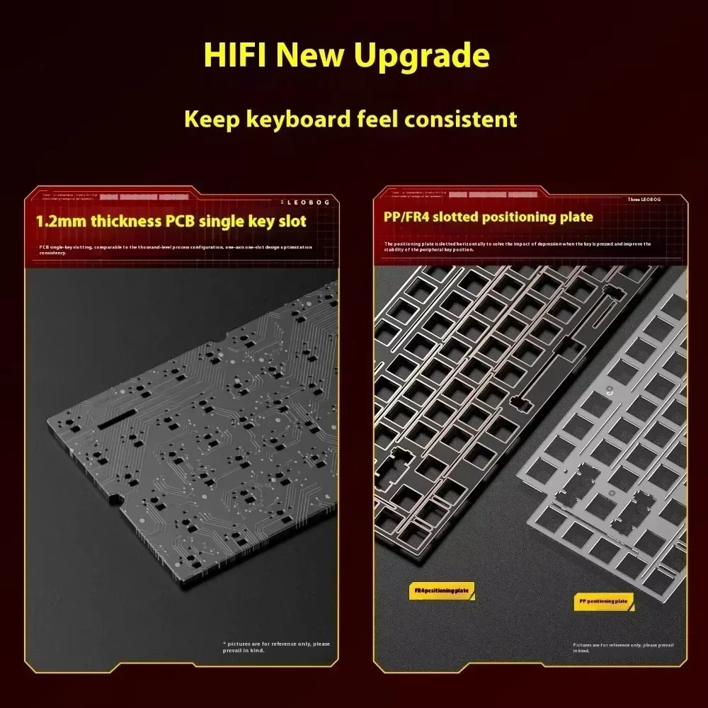 LEOBOG Hi75c Pro 3 modos (2,4G/Bluetooth/con cable) Teclado mecánico inalámbrico de aluminio junta RGB teclado para jugadores Hotswap para juegos - imagen 5