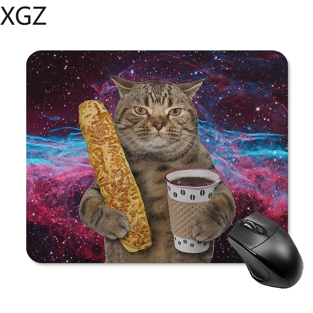 Nueva interesante alfombrilla de ratón para gatos 20x20/22x22cm: antideslizante y lavable, adecuada para decoración de oficina y hogar - imagen 3