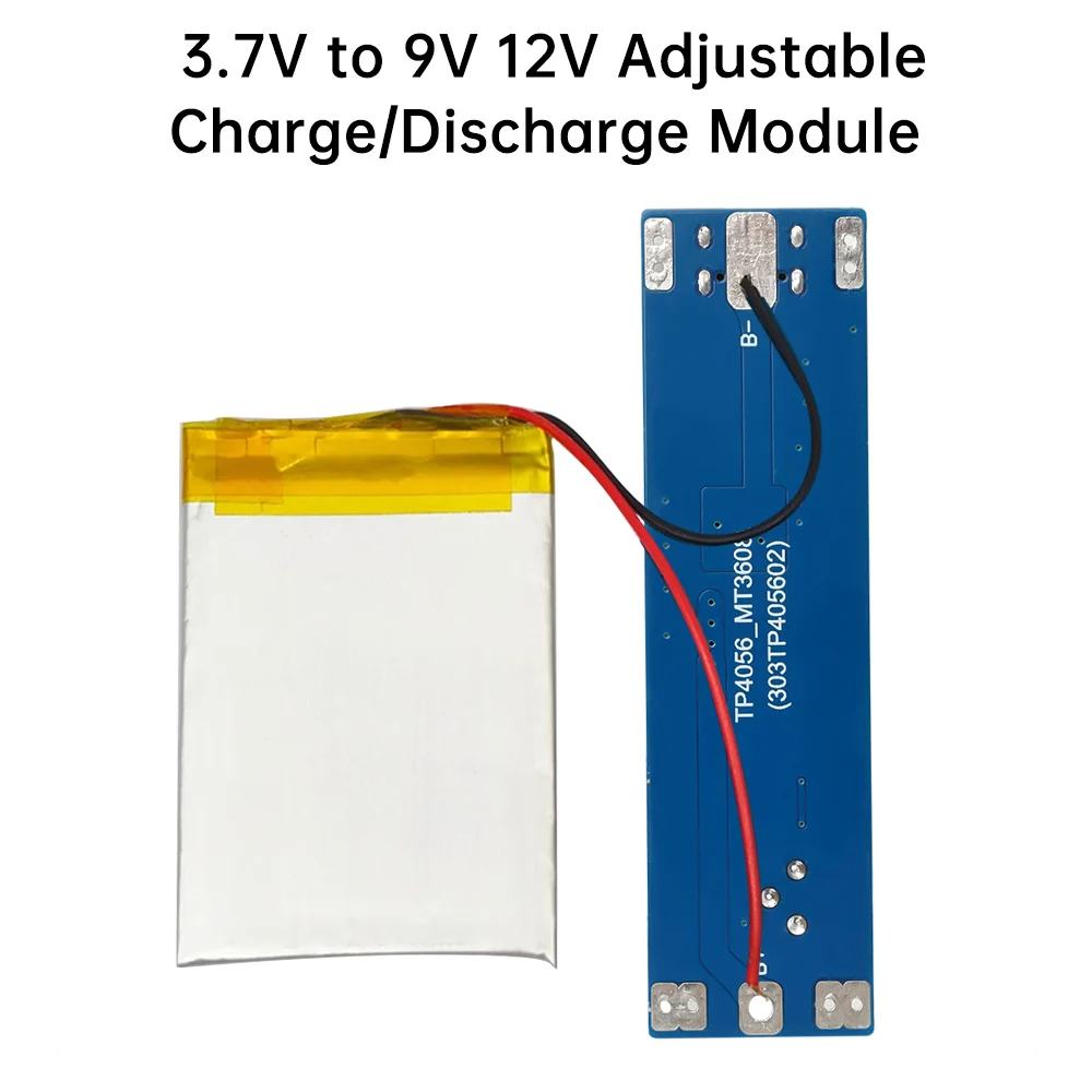 Módulo de refuerzo de carga y descarga de batería de litio tipo C de 3,7 V a 9V 12V circuito integrado ajustable para electrónica - imagen 3