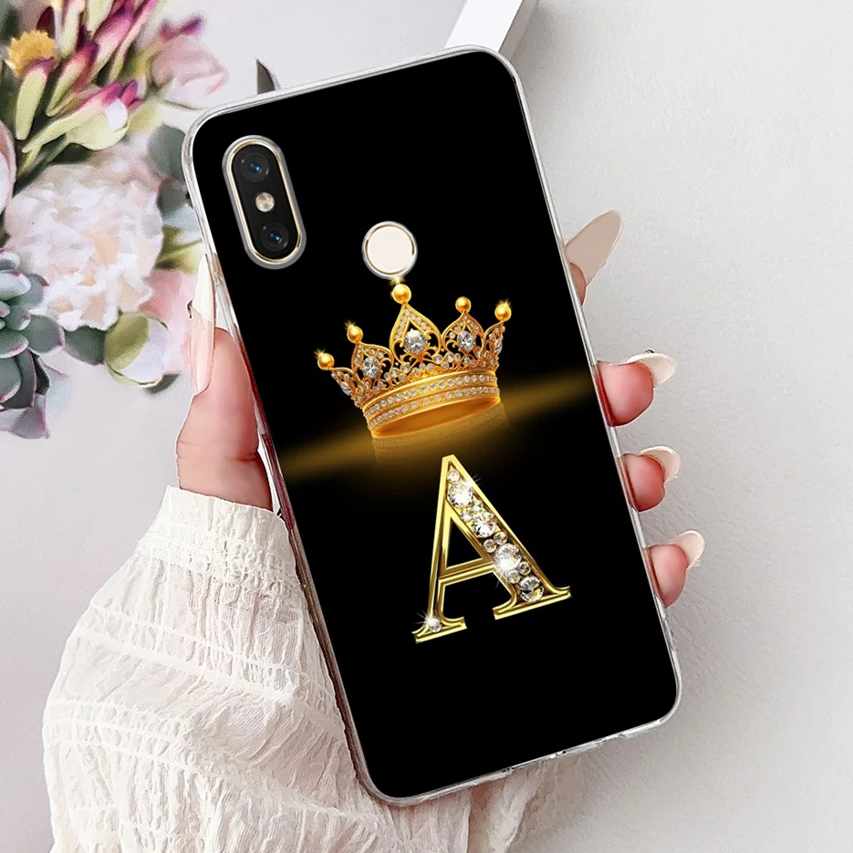 Para Xiaomi Mi 8 funda de lujo corona pareja letras cubierta de silicona suave funda de teléfono para Xiaomi Mi 8 Lite Mi8 8Lite funda trasera Fundas - imagen 5