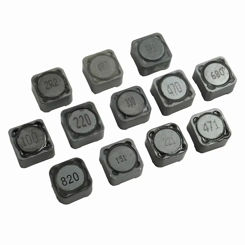 10 Uds CDRH127 CD127 CDRH127 10 /15/ 22 / 33 / 47 / 68 UH 12*12*7 SMD Inductor de potencia 1mh 2R2 3R3 4R7 6R8 Chip Inductor 100UH 101