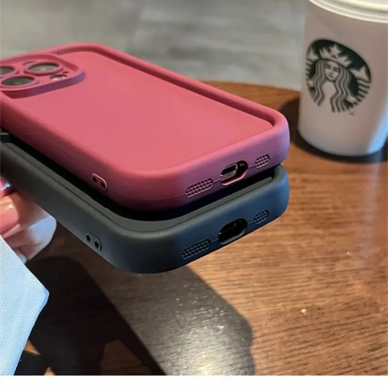 Funda para Xiaomi Redmi Note 14 Pro 5G 12 4G 8 11 10 13 Pro Plus 12S 14C 13 12 12C 10 9A 9C A3 cubierta mate suave Color caramelo liso - imagen 4