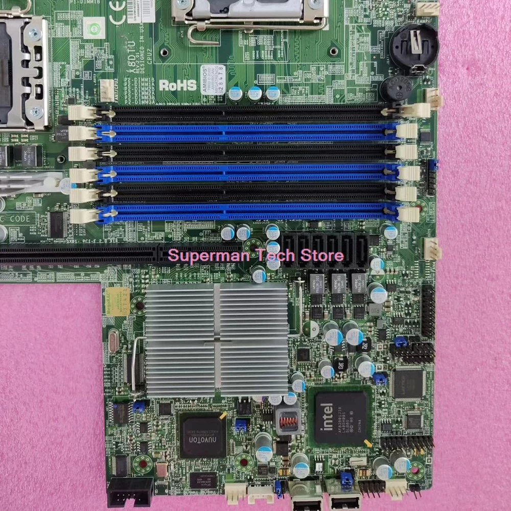Para placa base de servidor Supermicro procesador Xeon serie 5600/5500 82576 controlador Gigabit Ethernet de doble puerto X8DTU - imagen 3