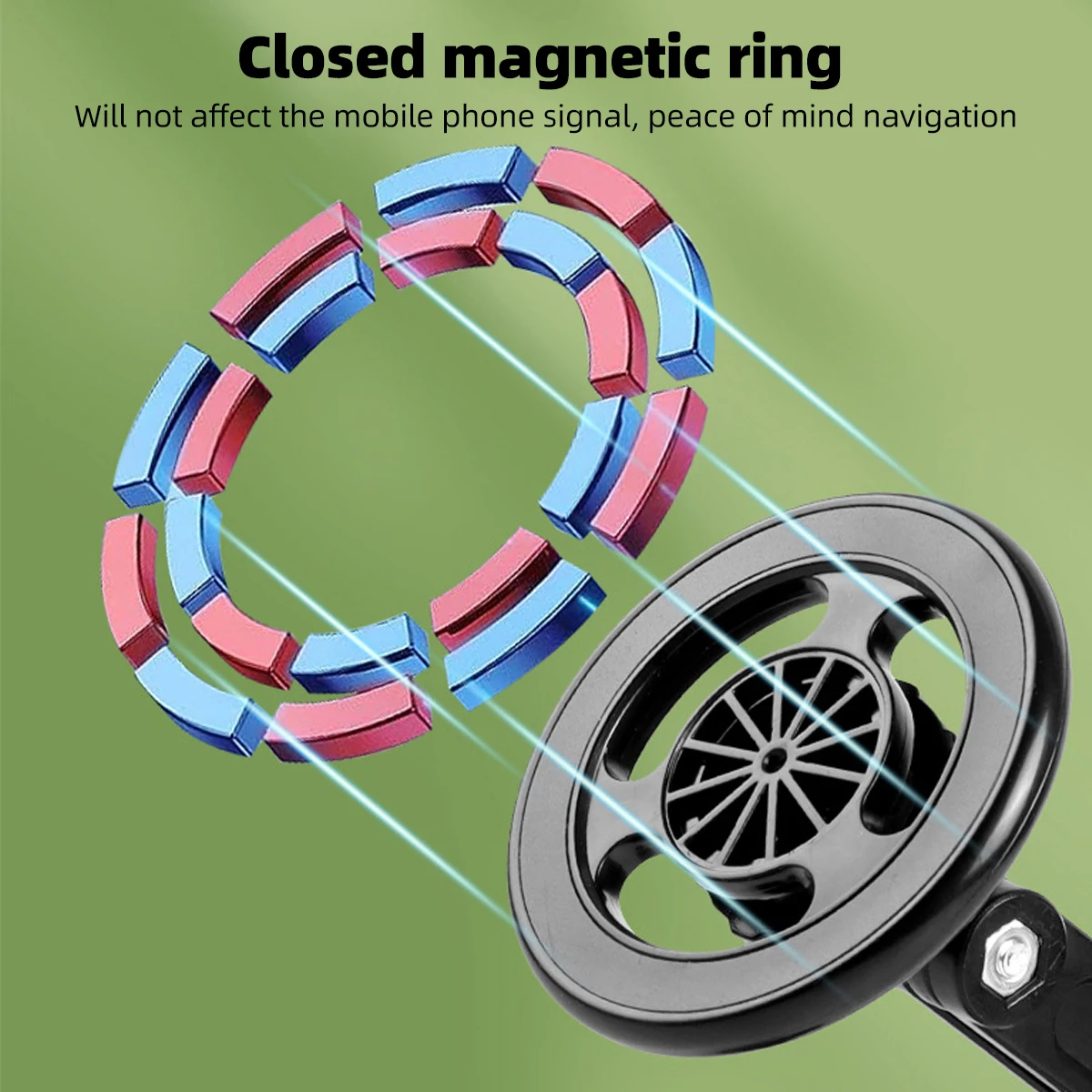 Para navegación plegable Universal 360 rotación soporte magnético para teléfono de coche para Magsafe soporte para teléfono móvil soporte magnético para coche - imagen 2