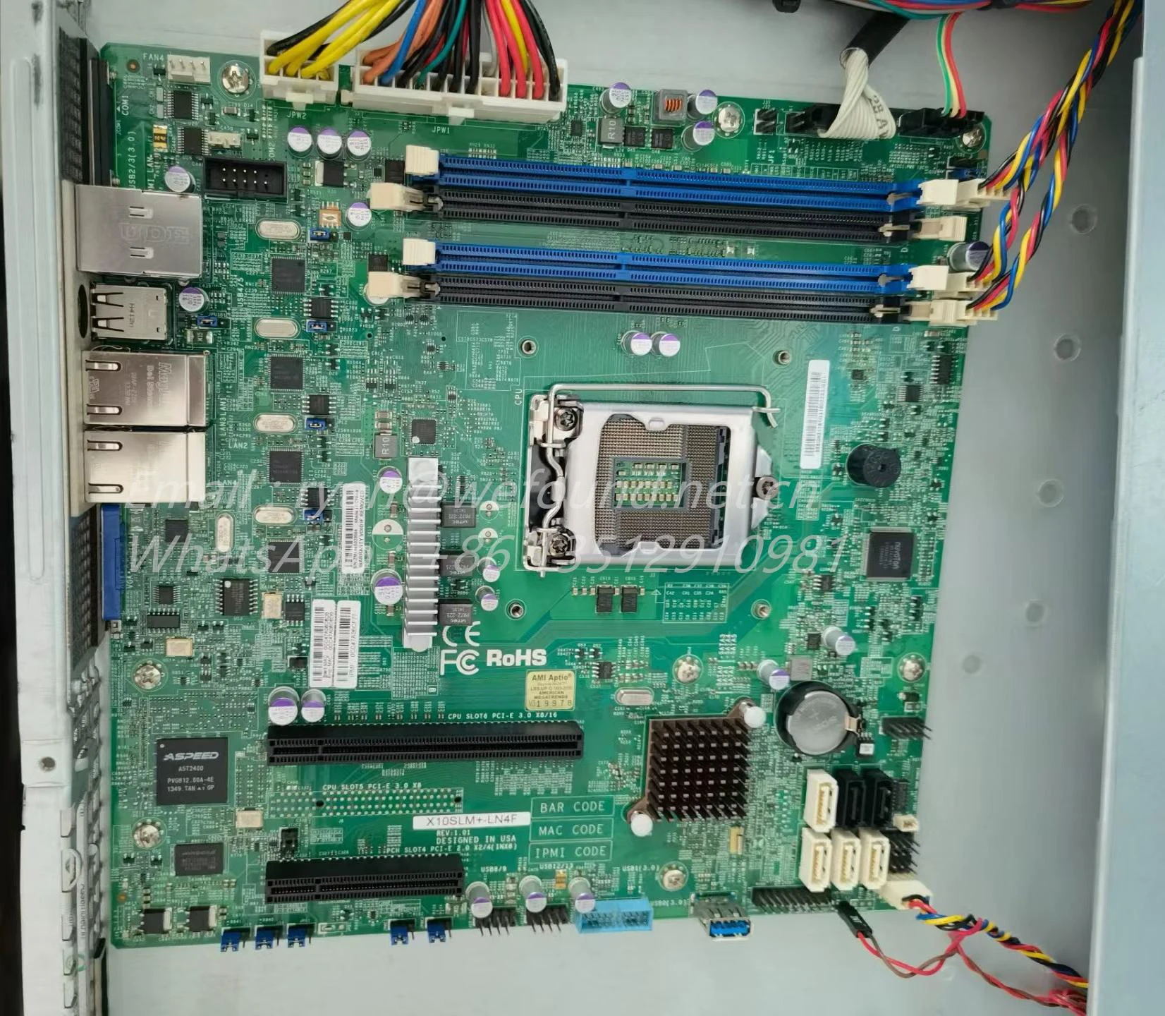 X10SLM +-LN4F compatible con Xeon E3-1200 v3/v4, cuarta generación Procesador Core i3 - imagen 2