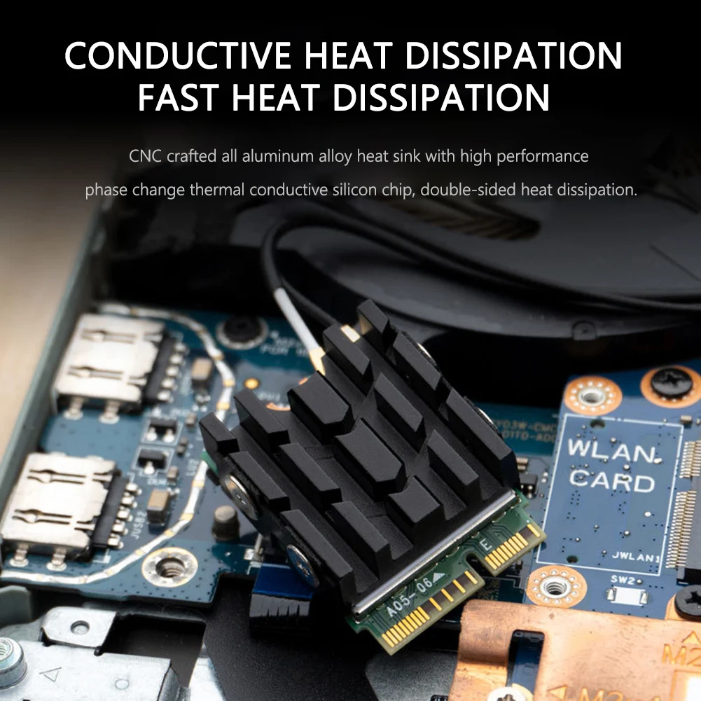 Radiador de unidad de disco sólido M.2 M.2 NVME 2230 disipador de calor SSD disipador de calor para computadora de escritorio 2230 SSD refrigeración 2230 disipador de calor SSD - imagen 3