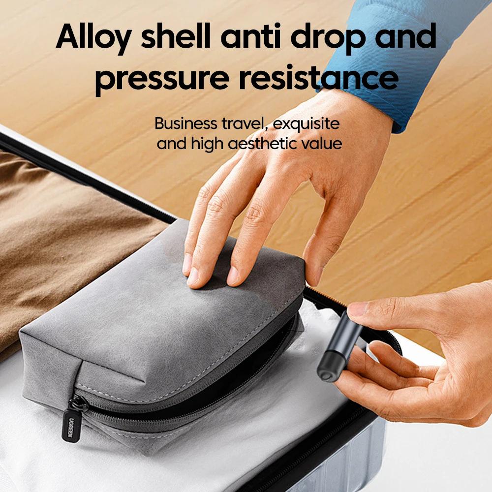 Mini encendedor de cigarrillos tipo C para teléfono móvil, encendedor de cigarrillos con soplado de aire, encendedor de seguridad portátil a prueba de viento para exteriores, USB C - imagen 2