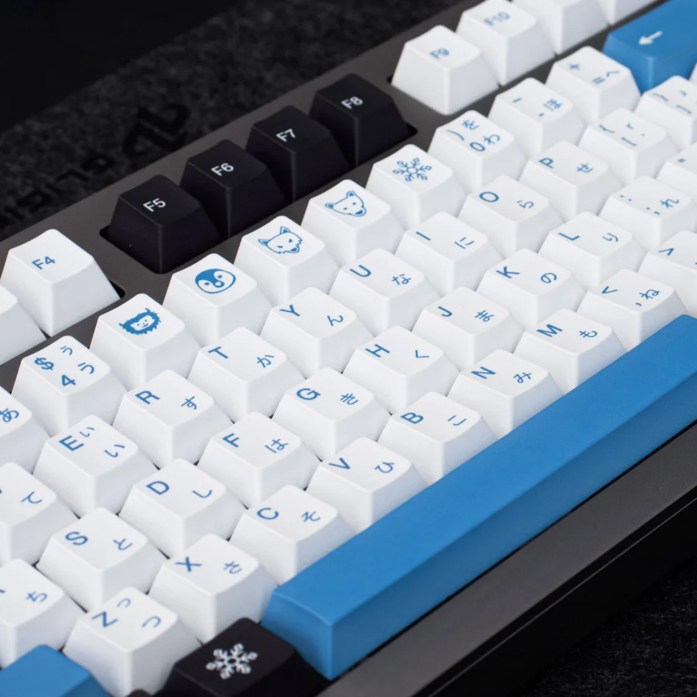 GMK Arctic Keycap 130key PBT Custom Blue White Custom KeyCap, Cherry Profile Gaming Keycap para teclado mecánico - imagen 4