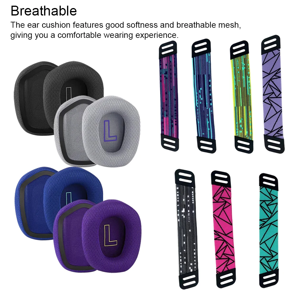 Almohadillas para los oídos, protección auditiva, transpirable, accesorios para jugadores, diadema - imagen 2