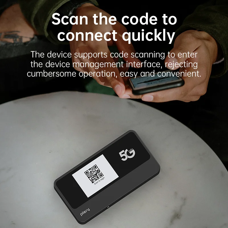 Plery-enrutador WIFI móvil 4G/5G, 1200Mbps, 4G LTE, inalámbrico, módem MiFi portátil de bolsillo, punto de acceso WiFi móvil con ranura para tarjeta Sim - imagen 3