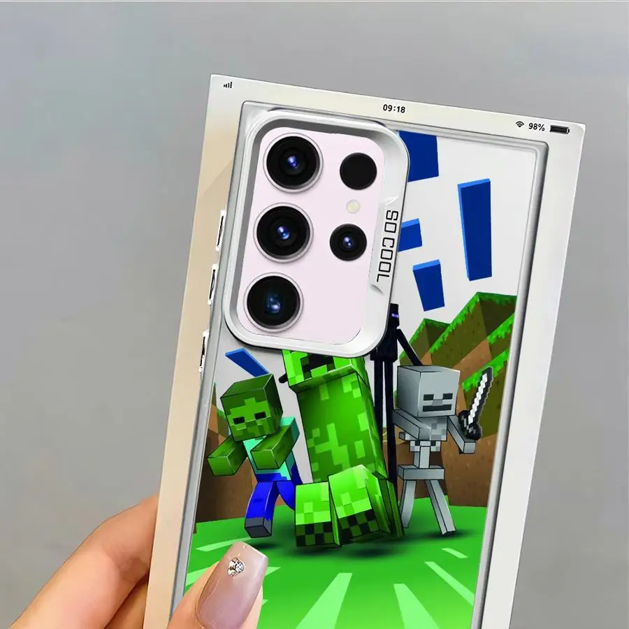 Funda verde con diseño fresco para Samsung Galaxy S20 Plus S24 FE S21 S22 S25 S23 Note 20 Ultra suave - imagen 5