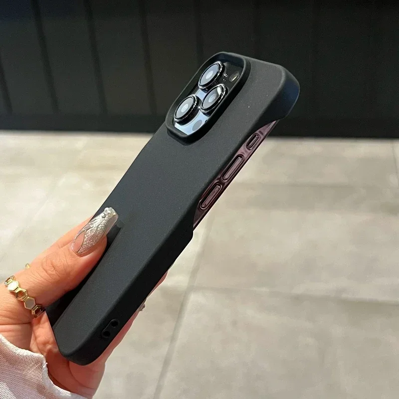 Funda de teléfono mate ultrafina de silicona suave para iPhone 11 12 13 14 15 16 Pro Max Plus X Xs Max XR cubierta trasera de parachoques a prueba de golpes - imagen 4