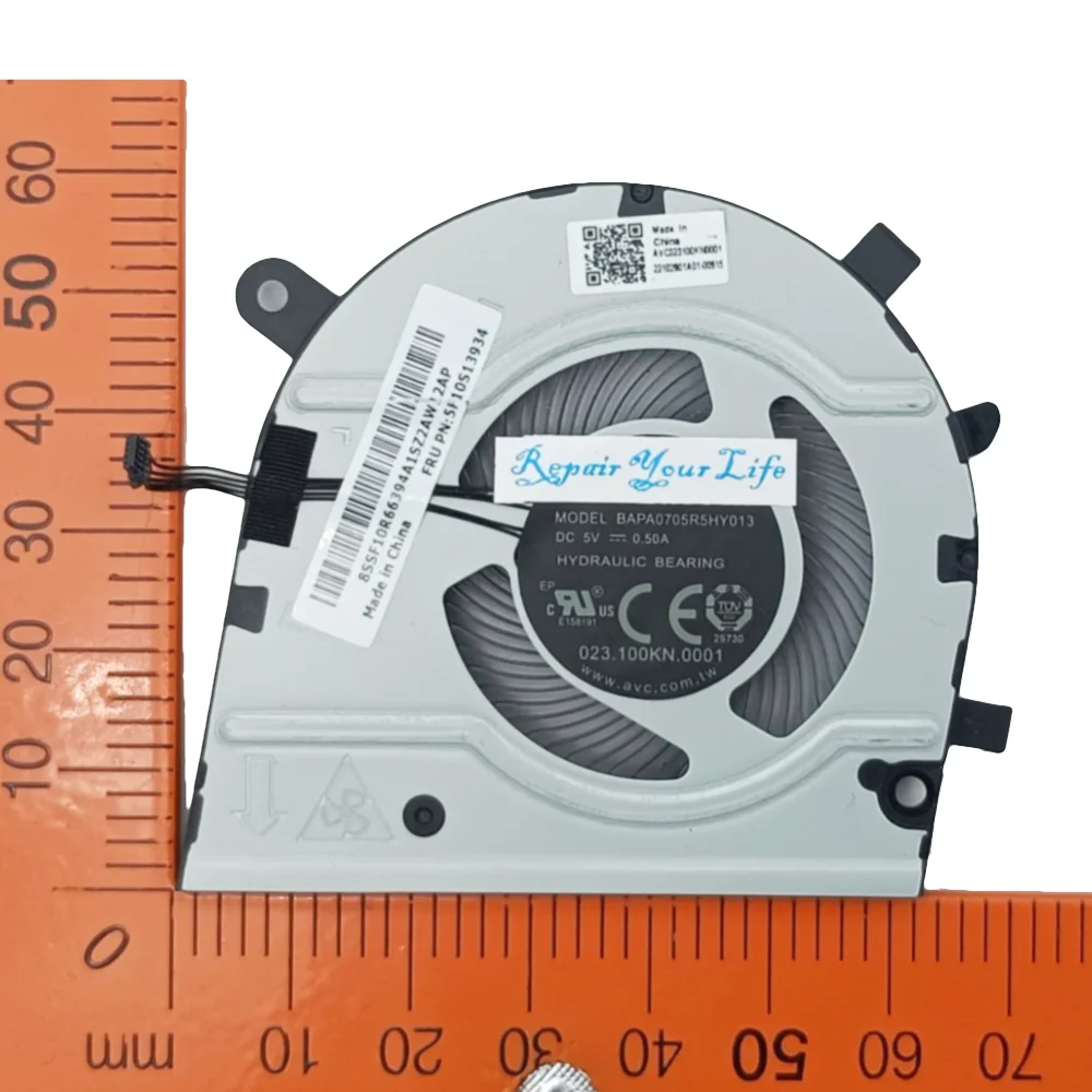 Ventilador de refrigeración GPU para ordenador portátil Lenovo ThinkBook 13s G2ITL 20V9 G2ARE 20WC 5F10S13934 5F10S13926 BAPA0705R5HY013 BAPA0505R5HY011 - imagen 5