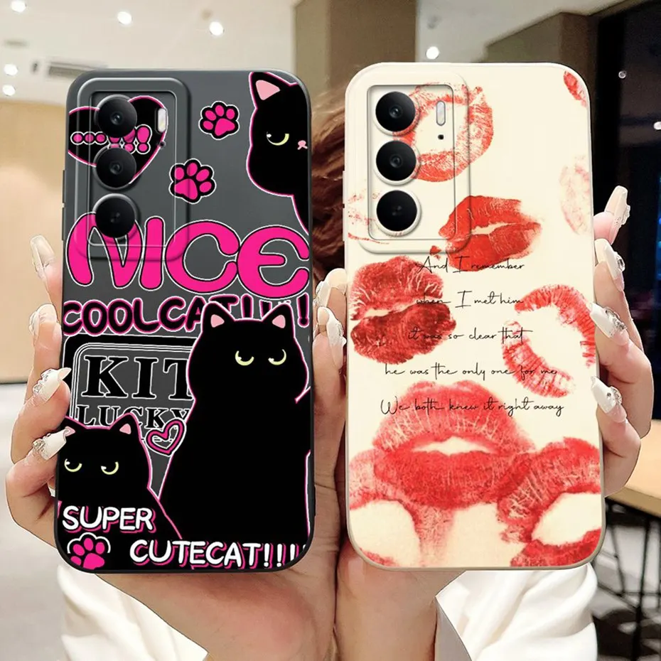 Nuevo diseño de moda para Realme C75 C65 2024, funda protectora de lente para teléfono RealmeC75 C65 4G, fundas de gelatina de silicona suave