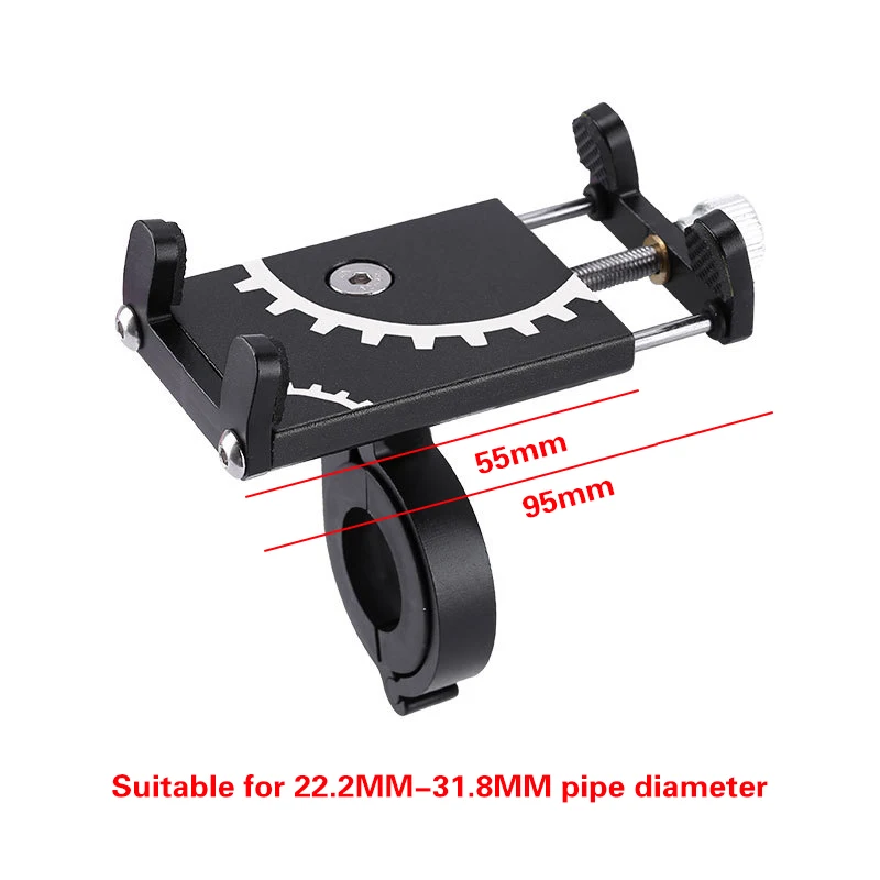 Soporte de teléfono móvil Universal para bicicleta, soporte de Metal para GPS, manillar de bicicleta y motocicleta, Clip antideslizante - imagen 4
