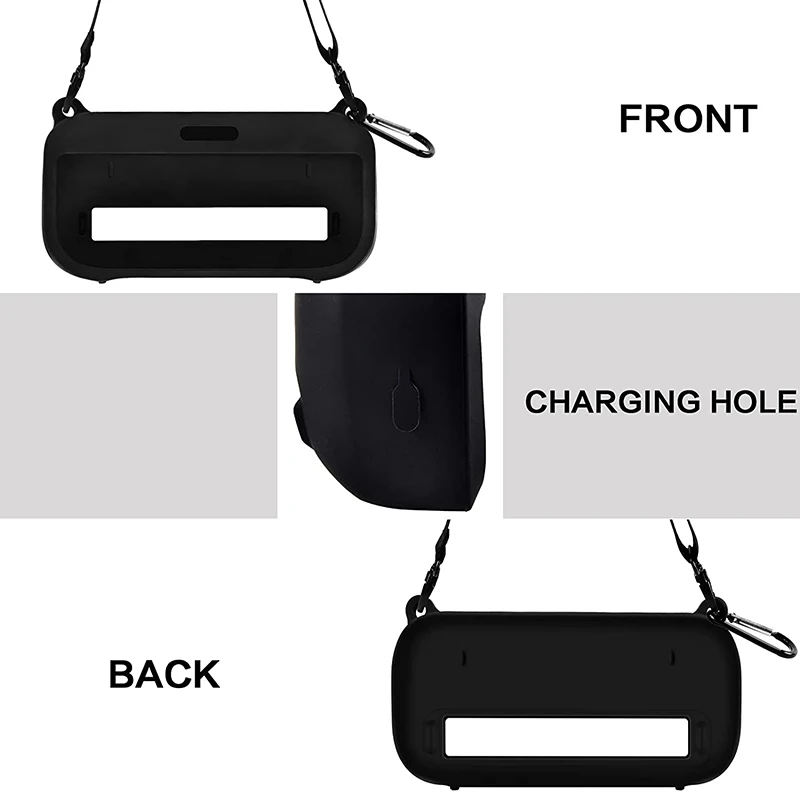 ZOPRORE-funda de silicona blanda para Bose SoundLink Flex, funda para altavoz portátil Bluetooth con correa de hombro y mosquetón - imagen 2