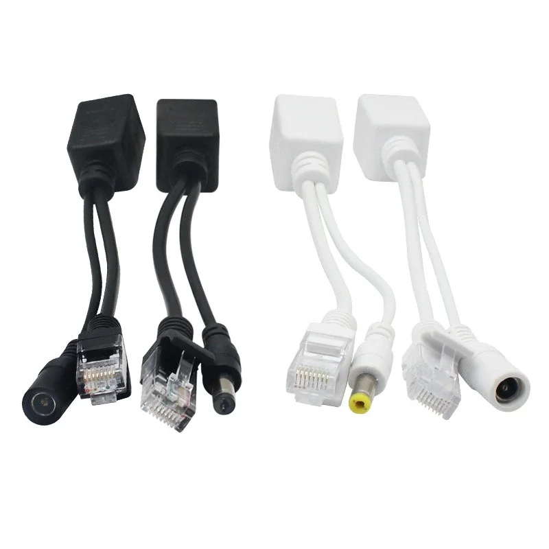 Cable POE de alimentación pasiva a través de Ethernet, Cable adaptador, divisor POE, módulo de fuente de alimentación del inyector RJ45, 12-48v para IP Camea - imagen 2