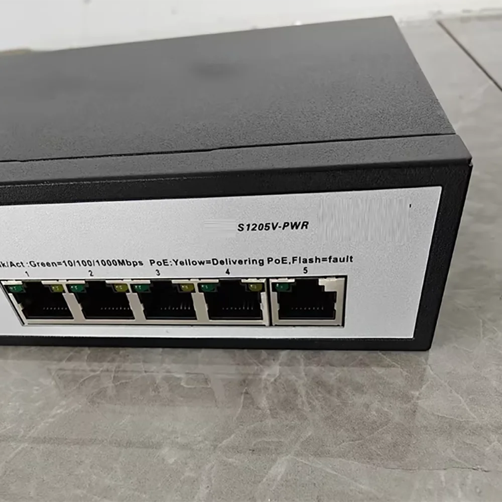 S1205V-PWR Conmutador de alimentación POE Gigabit completo de 5 puertos - imagen 4