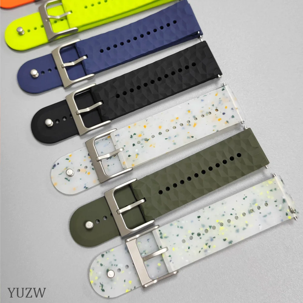 Correa de silicona para reloj suunto spartan sport, pulsera hr para Suunto 9/9 baro/suunto7/D5, pulseras de repuesto de 24mm - imagen 4