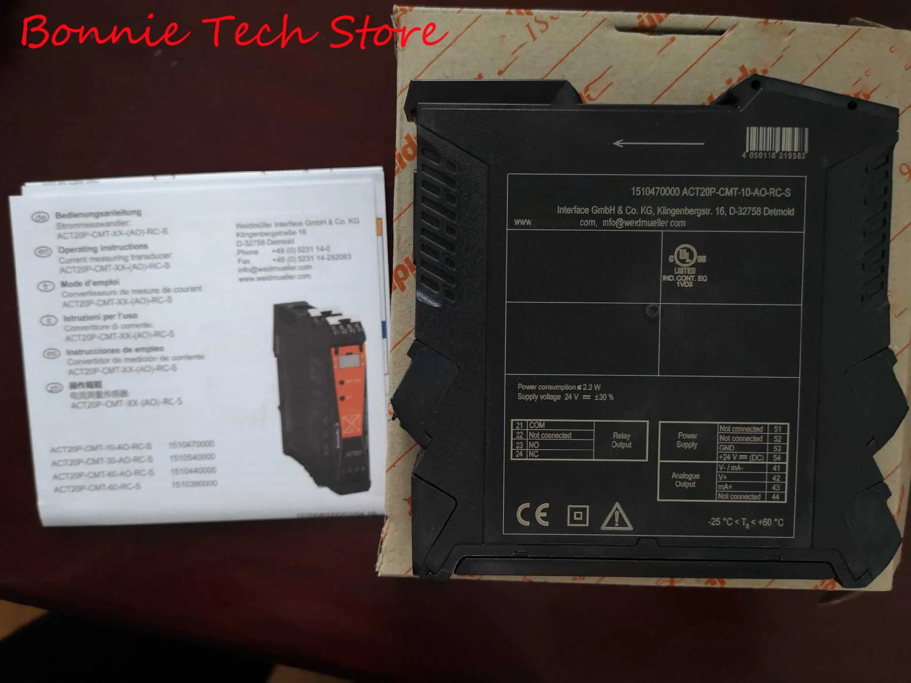 1510470000 para Weidmuller ACT20P-CMT-10-AO-RC-S, transductor de medición de corriente, monitoreo del valor límite - imagen 3
