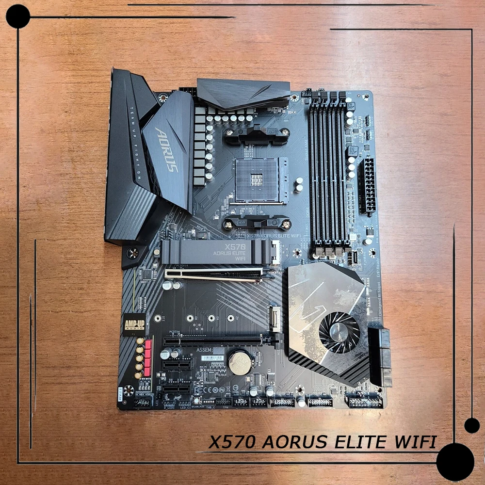 Placa base X570 AORUS ELITE WIFI para Gigabyte AM4 4XDDR4 128GB ATX placa base de escritorio - imagen 2