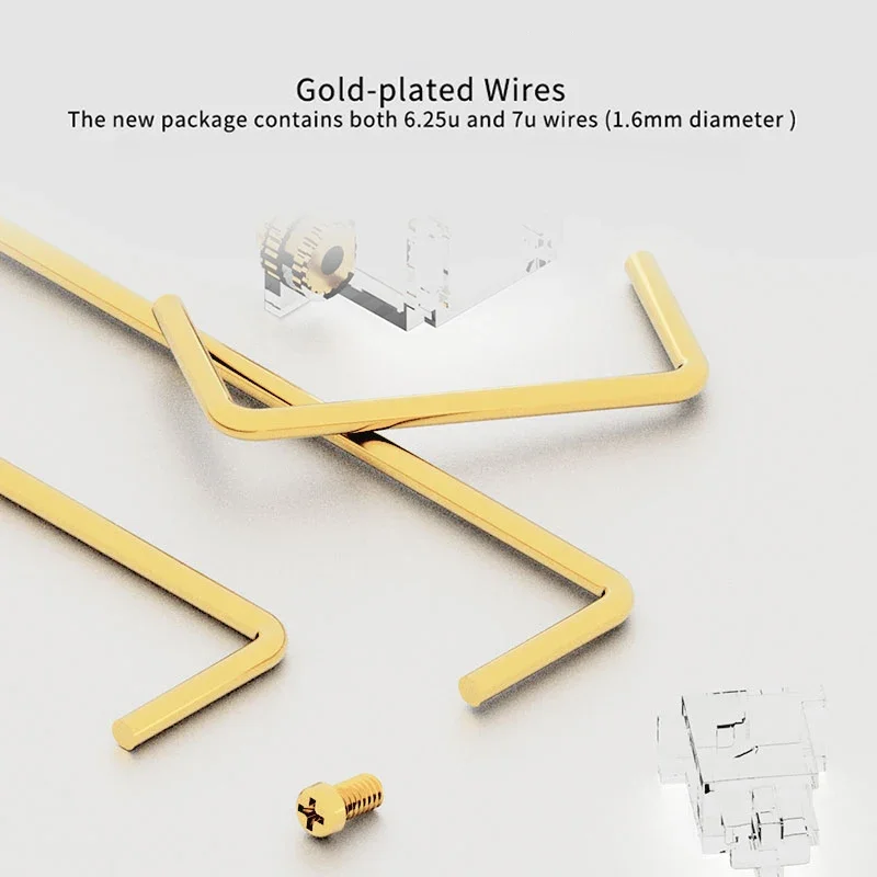 Tornillo de PCB de estudio de Diseñador, estabilizador para Teclado mecánico de juegos, POM 2u, 6.25u, 7u, protección de cable, negro, Beige, blanco - imagen 4