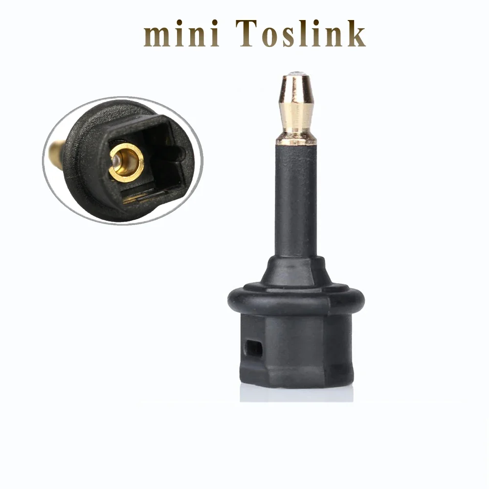 Toslink-Mini adaptador de Cable óptico Digital macho a puerto estándar SPDIF, Conector de Audio Hi-Fi para VR, Mac, TV, 3,5mm - imagen 2