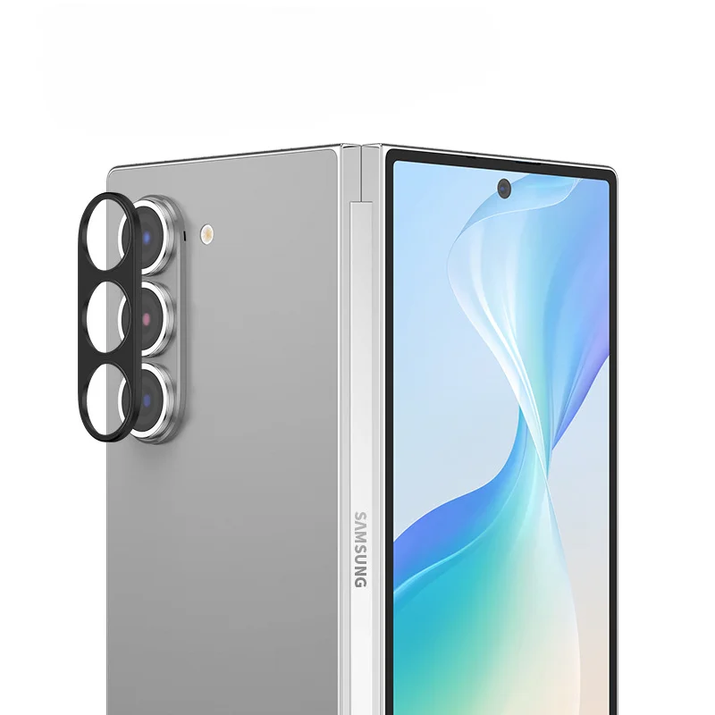 Protector de cámara trasera de Metal de aluminio para Samsung Galaxy Z Fold6, Protector de pantalla de cubierta de lente para Samsung Fold 6, película de anillo de lente - imagen 2