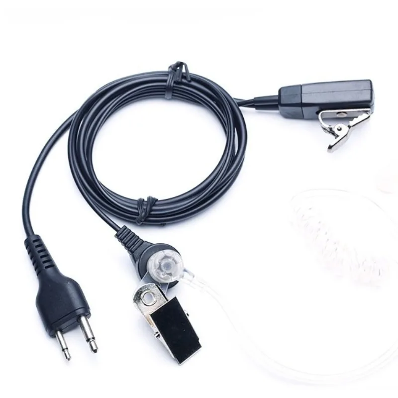 Auricular de 2 pines con micrófono PTT para Walkie Talkie ICOM IC-V8,IC-V85,IC-V82,IC-V80,IC-F3021,F3023,IC-T2A
