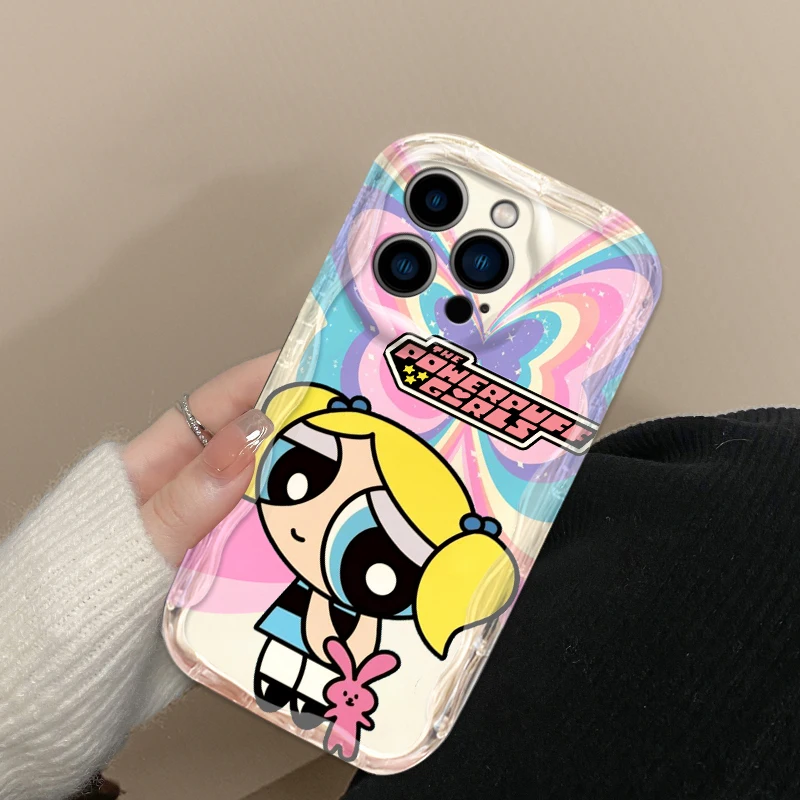 P-powerpuffs funda de teléfono suave para Apple iPhone 15 14 13 12 11 XS XR X Pro Max Plus Wave Oil - imagen 3