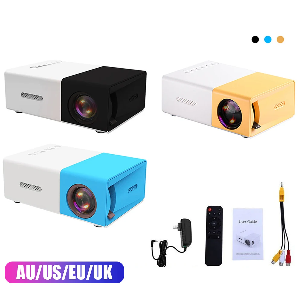 Mini proyector LED YG300, versión mejorada, compatible con 1080P, Full HD, 3,5mm, Audio, HDMI, USB, proyector de vídeo, compatible con teléfonos - imagen 3