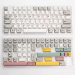 Teclado mecánico MX perfil cereza PBT Retro con teclas
