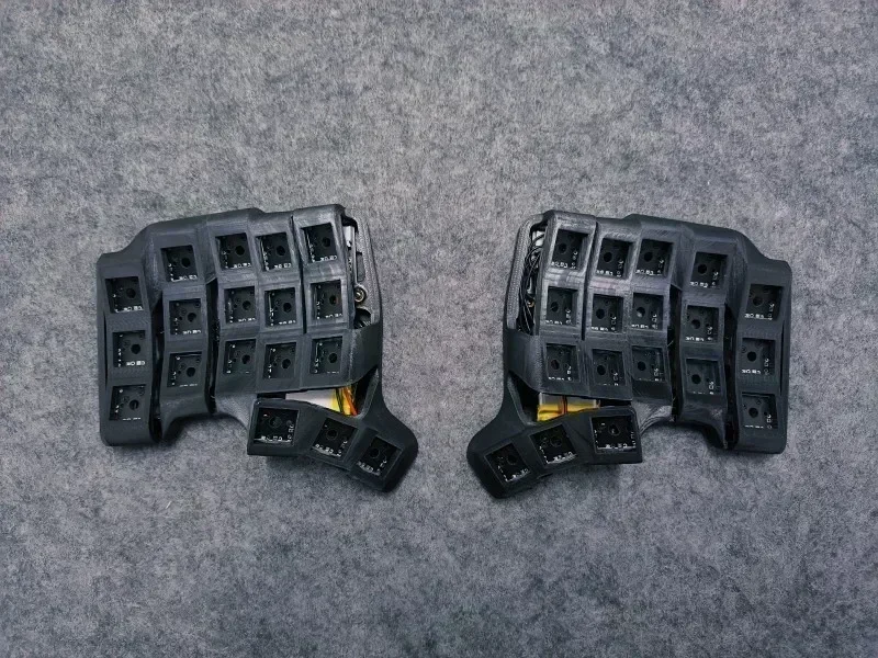 Kit de teclado dividido TBK-Skeletyl, modo único personalizado, 3X5/3X6/4x6, intercambio en caliente, con cable, teclas QMK /VIA, teclado mecánico dividido, regalo de juego - imagen 5