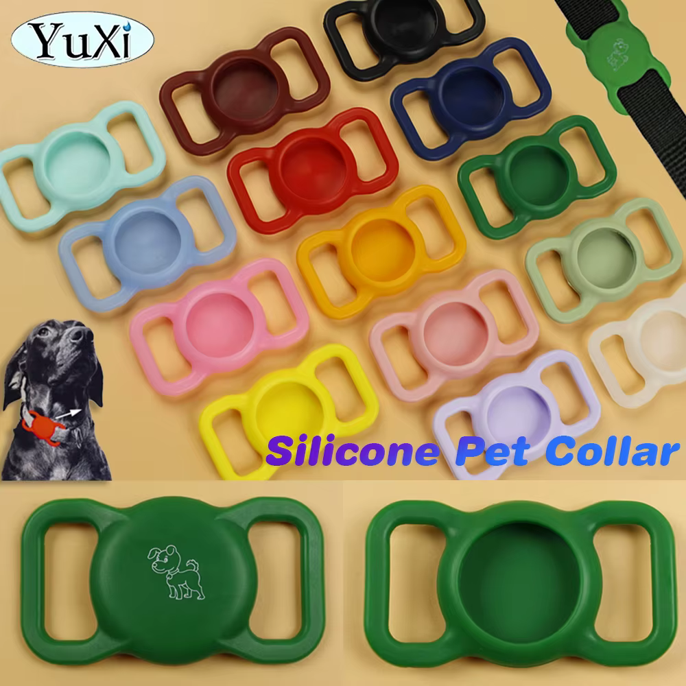 Collar Silicona AirTag Perros y Gatos – Funda Antipérdida Estampada