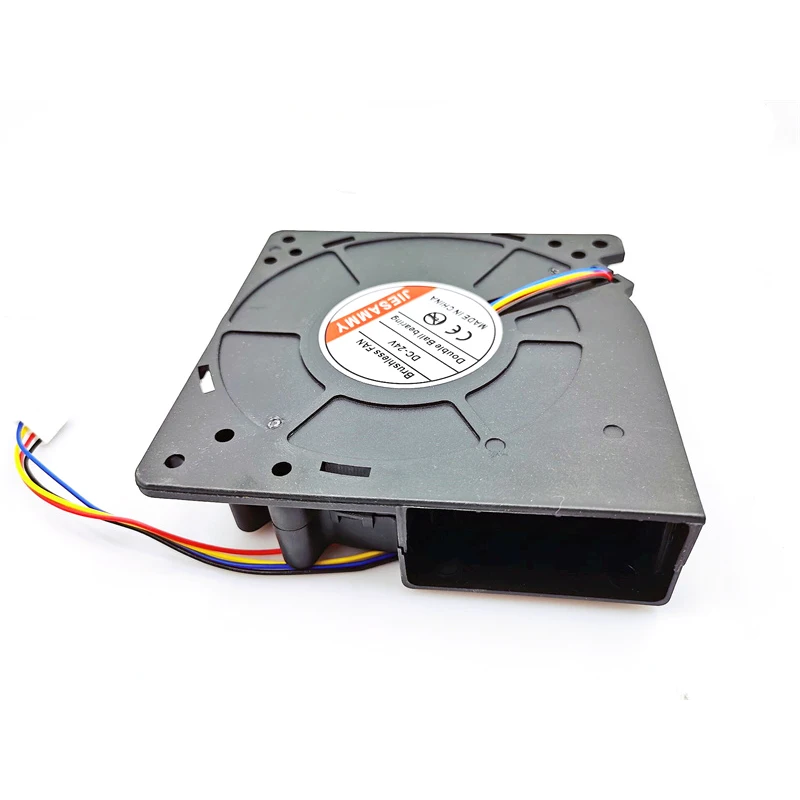 Soplador turbo de 12cm 12032 24V, doble rodamiento de bolas, alto volumen de aire, 2 cables, 4 cables, PWM, ventilador de refrigeración controlado por temperatura, nuevo - imagen 3