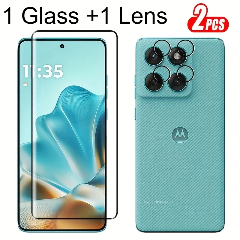 Vidrio templado 2 en 1 para Motorola Edge 60 Pro, película suave para Motorola Edge 60, película de lente Fusion/Stylus para Motorla Edge Series
