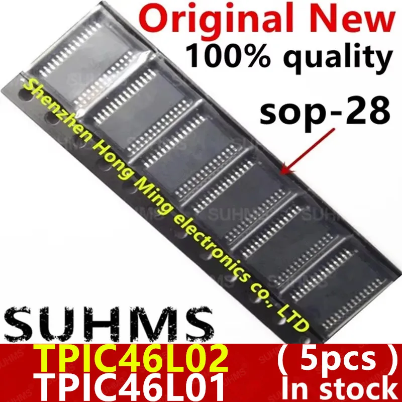 (5 piezas) 100% nuevo Chipset TPIC46L02 TPIC46L01 TPIC46L02DBR TPIC46L01DBR sop-28