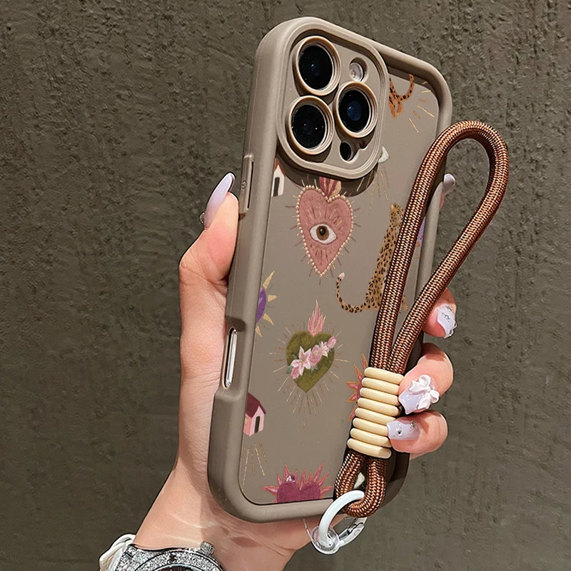 Funda de teléfono con cordón suave con patrón de leopardo personalizado para Xiaomi Poco X6 X5 F6 M6 Pro 4G Mi 14 13 12 11 Lite 5G 13T 14T Pro