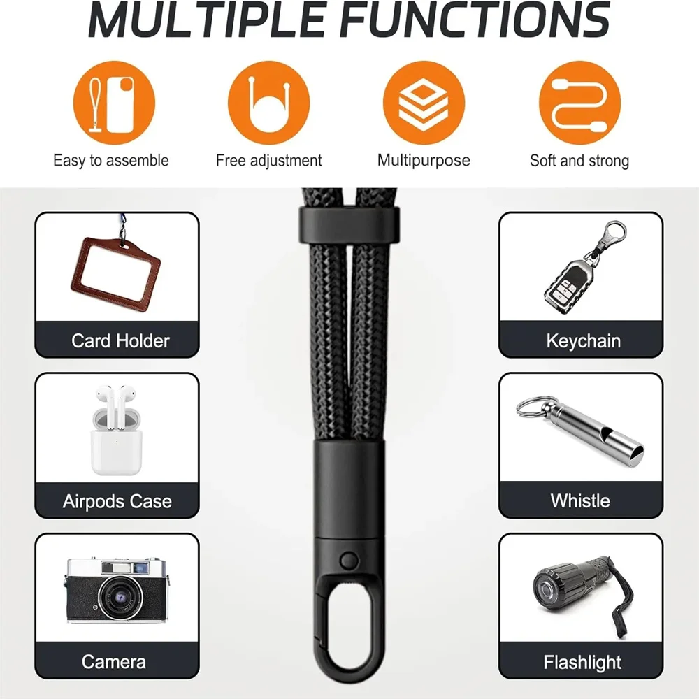 Cordón de muñeca Universal antipérdida para teléfono móvil, parche de cuerda corta, cordón de teléfono ajustable suave y duradero para iPhone, Samsung y Xiaomi - imagen 4