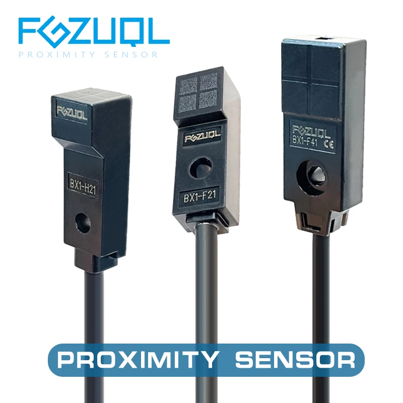 Interruptor de sensor de proximidad cuadrado en miniatura 12V24VDC Sensor de límite de inducción de metal de 3 cables NPN PNP NO NC superficie de detección (8x8)(12x12)