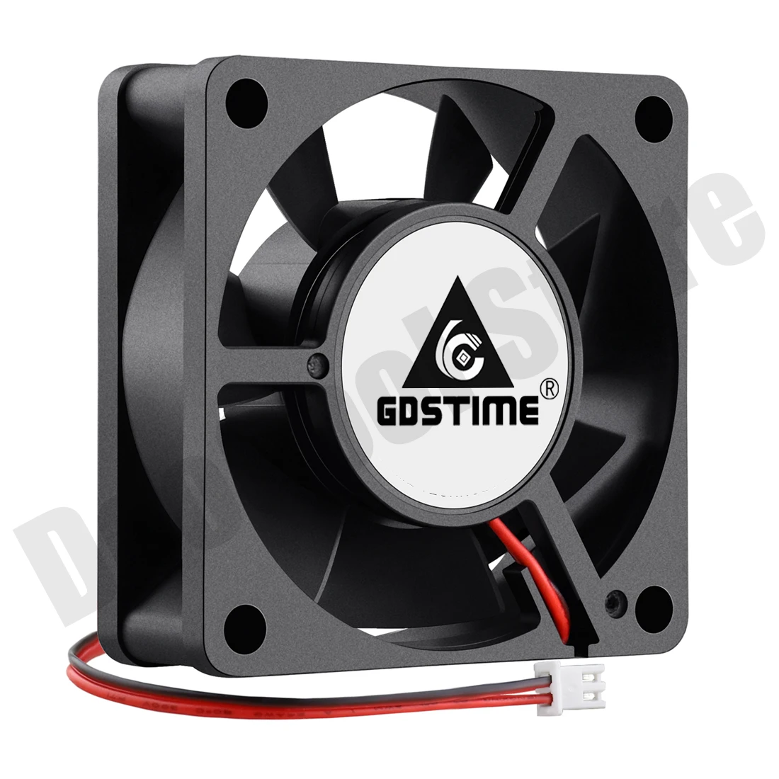 Gdstime-ventilador sin escobillas para impresora 3D, 2 piezas, 6020, 12V, 24V, 2 pines, 60mm x 60mm x 20mm, 6cm, CC - imagen 2