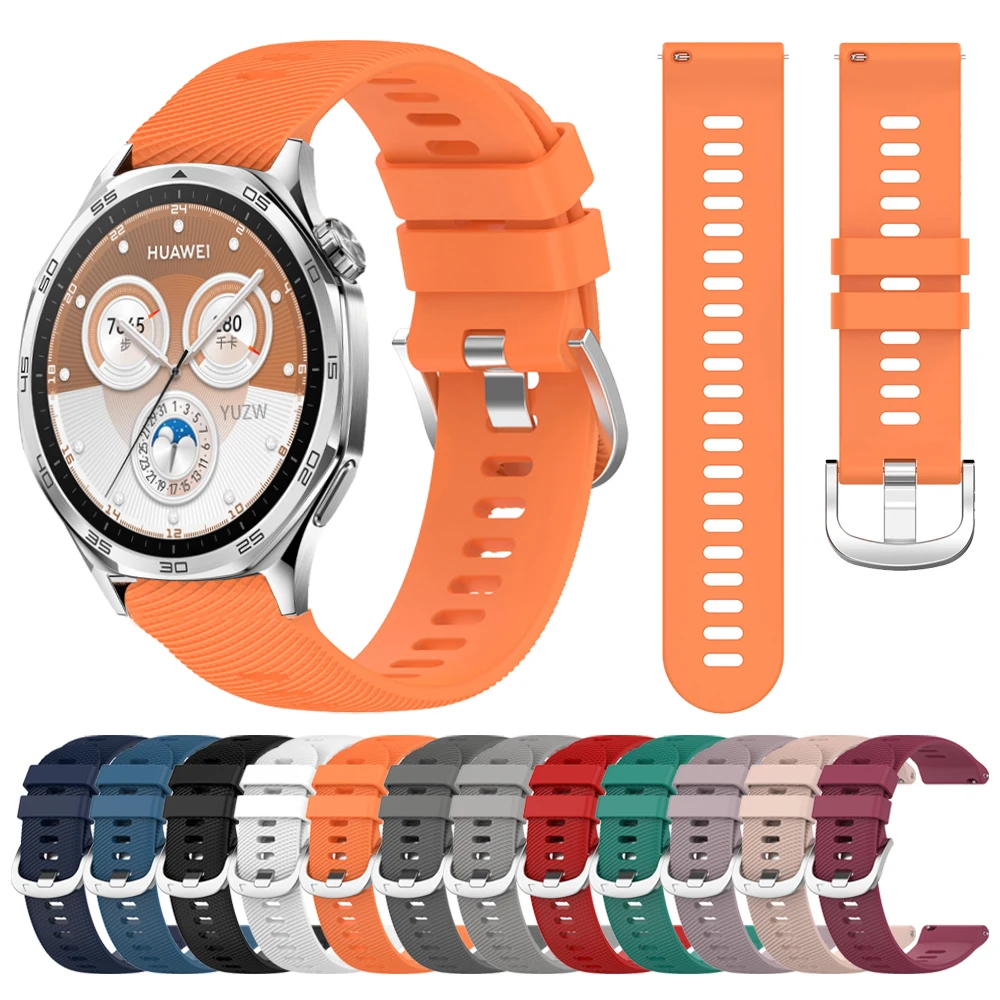 Correa de silicona de 20mm y 22mm para HUAWEI WATCH GT 5 Pro, banda de 46mm GT5 GT 4 3 42mm HONOR Magic Watch 4 GS Pro ES, accesorio de pulsera