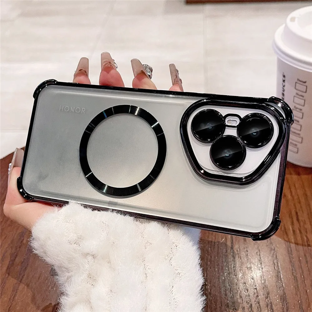 Funda de teléfono magnética chapada de lujo a prueba de golpes para Xiaomi 15T Pro 14T 13T 12T 11 Lite 12 17 Pro Max funda de silicona suave transparente - imagen 5