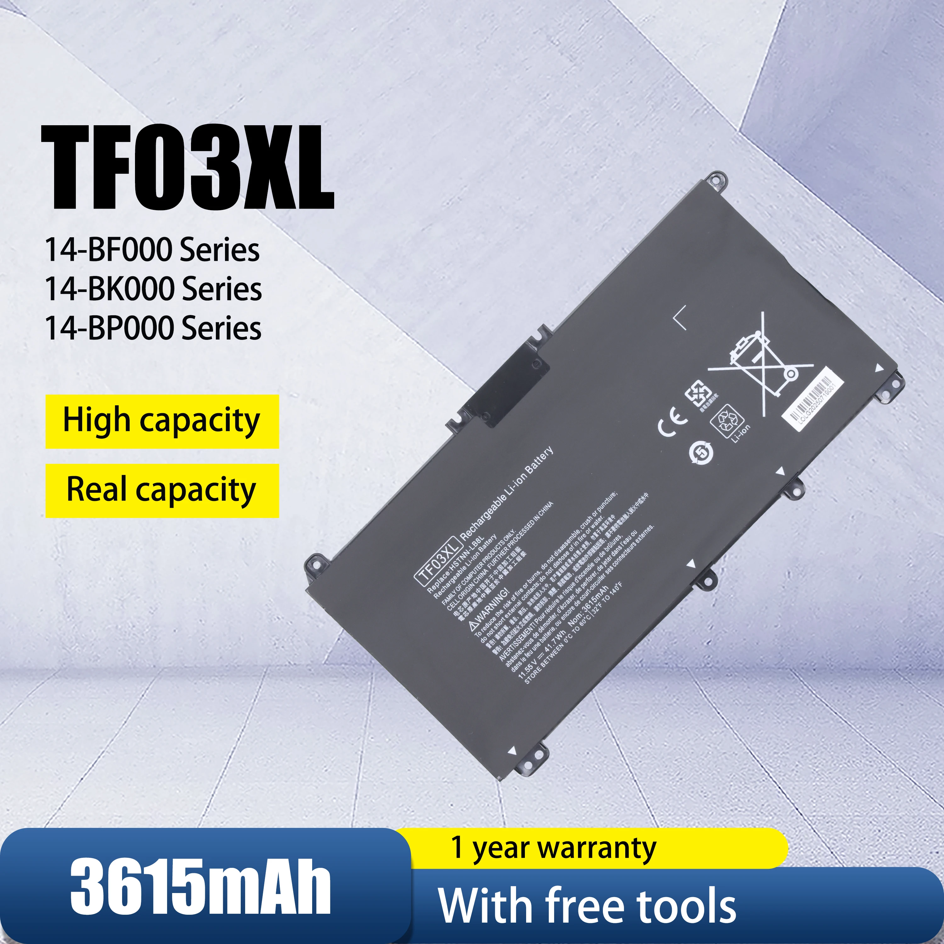 TF03XL batería del ordenador portátil para HP Pavilion 14-BF 15-CC 15-CD 17-AR 17-AR007CA 17-AR050WM HSTNN-UB7J 920046-541 TF03XL bateria