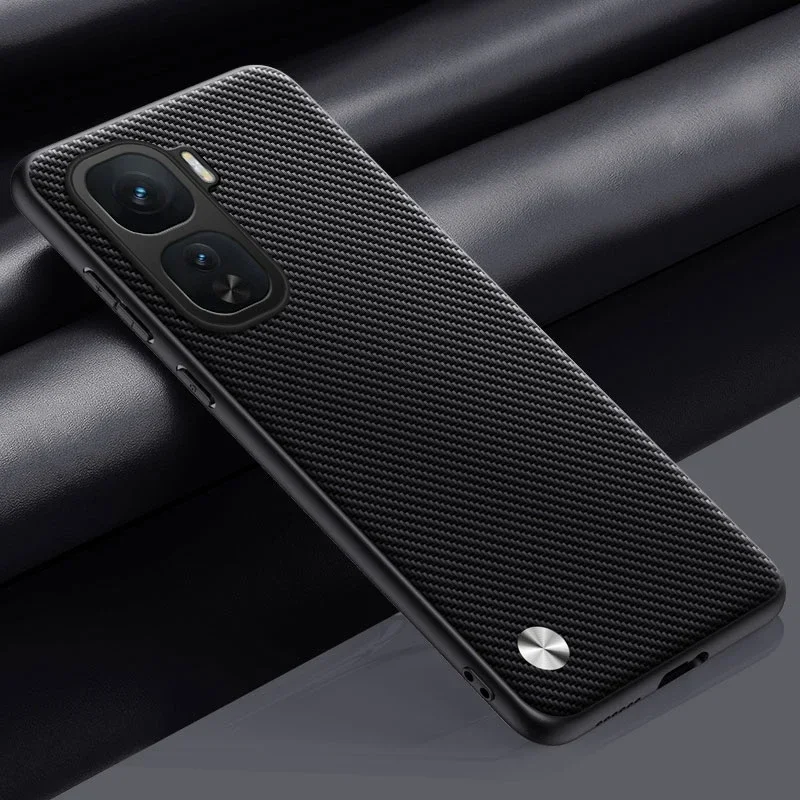 Para iQOO Neo 10 Funda rígida de cuero PU de fibra de carbono, funda rígida antigolpes para iQOO NEO10 9 9S Pro Plus - imagen 5